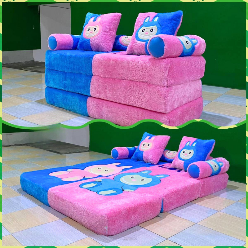 🔥 Sofá-Cama Infantil Dobrável 2 em 1 – Edição de Queima de Estoque 🔥