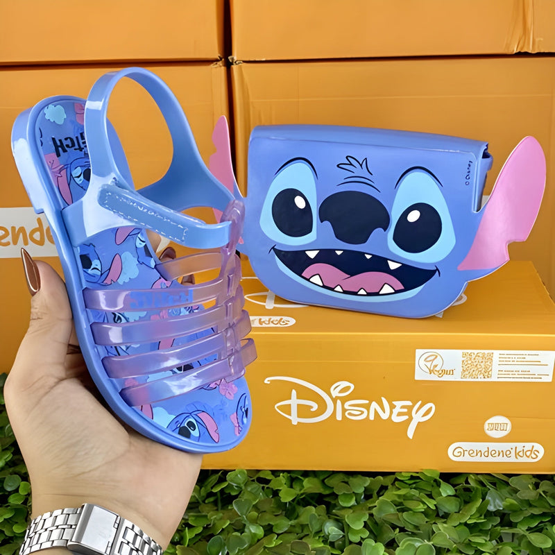 Sandalia Stitch Grendene Kids + Bolsa Stitch